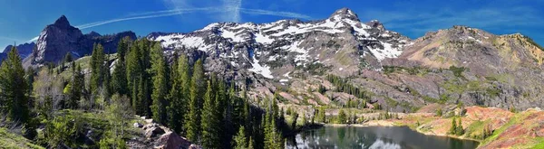 Lago Blanche Caminhadas Trail Vista Panorâmica Wasatch Front Rocky Mountains — Fotografia de Stock