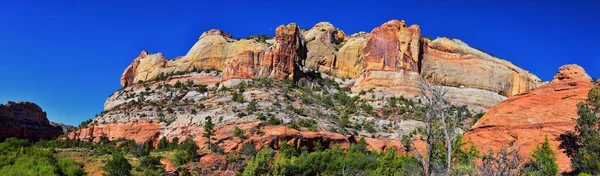 Lower Calf Creek Falls Vistas Trilha Caminhadas Grand Staircase Escalante — Fotografia de Stock