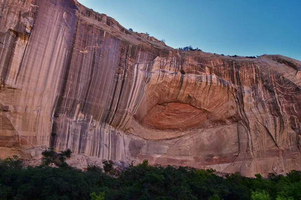 Lower Calf Creek Falls Vistas Desde Ruta Senderismo Grand Staircase — Foto de Stock