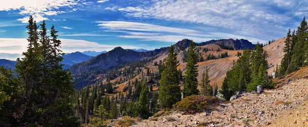 Sunset Peak Hiking Trail Views Devils Castle Sugarloaf Mountain Alta — Stock Photo, Image