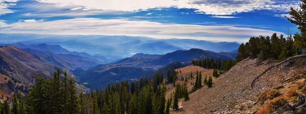 Heber Midway Rural City Views Sunset Peak Hiking Trail Great — Foto de Stock