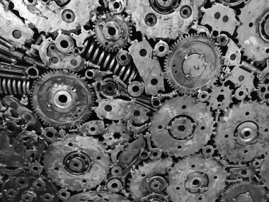 motoru dişli bir soyut sanayi veya makine arka plan, araç kümesi olarak
