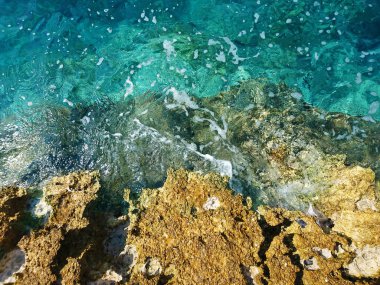 Istria 'nın manzarası. Hırvatistan 'daki güzel Avrupa dinlenme yerleri, Pula eski kasabası. wakacje. 