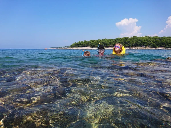 Puesta Sol Vacaciones Croacia Istria Paisaje Vista Del Lugar Descanso — Foto de Stock