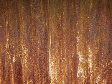 metal plaka paslı parçası, pas