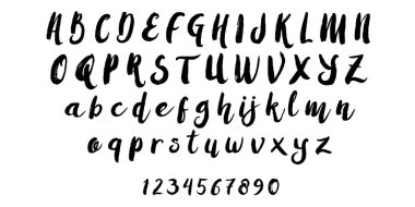 Lettering için Calligraphic Vintage El Yazısı vektör Font. Trendy Retro Kaligrafi Script. Tasarım vektör doğrusal Font Başlık Başlık Başlık Başlık Logo Monogram - Wektor 