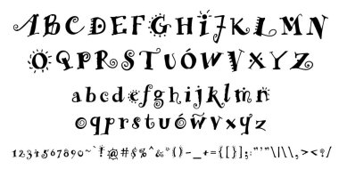 Lettering için Calligraphic Vintage El Yazısı vektör Font. Trendy Retro Kaligrafi Script. Tasarım vektör doğrusal Font Başlık Başlık Başlık Başlık Logo Monogram - Wektor 
