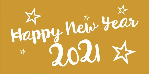 Conjunto 2021 Feliz Año Nuevo Logotipo Diseño Texto 2021 Plantilla — Archivo Imágenes Vectoriales