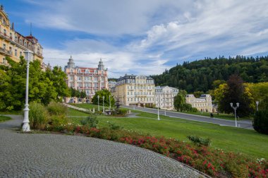 Çek Cumhuriyeti (bölge Karlovy Vary Batı kesiminde Goethe Meydanı ve spa Parkı - Merkezi, Marianske Lazne (Marienbad) - büyük ünlü bohem kaplıca kenti)