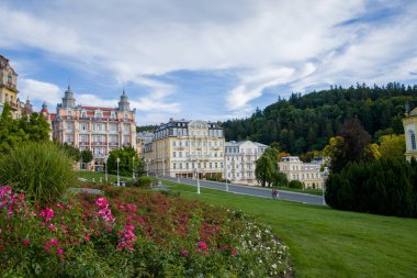 Çek Cumhuriyeti (bölge Karlovy Vary Batı kesiminde Goethe Meydanı ve spa Parkı - Merkezi, Marianske Lazne (Marienbad) - büyük ünlü bohem kaplıca kenti)