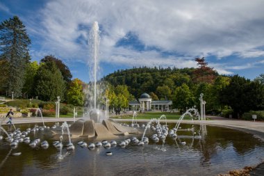 Singing Fountain in the Czech spa town Marianske Lazne (Marienbad)