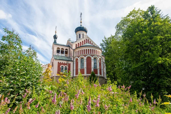 Russian Orthodox Church Vladimir Marianske Lazne Marienbad Great Famous Bohemian — Stock Photo, Image
