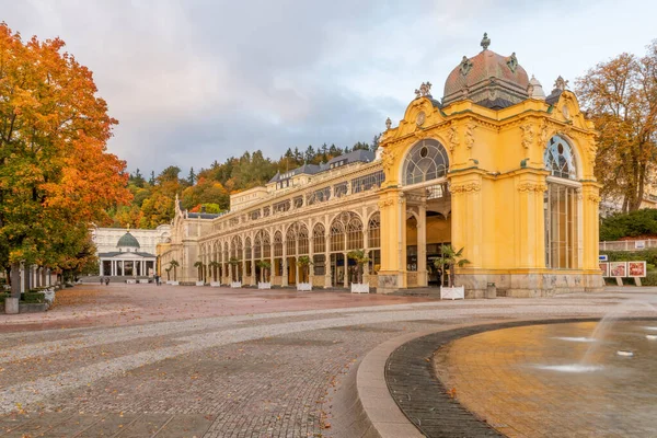 Colorido Otoño Ciudad Balneario Marianske Lazne Marienbad República Checa — Foto de Stock