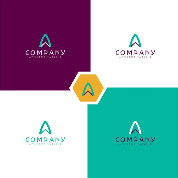 Diseño del logotipo del alfabeto para la empresa — Foto de Stock