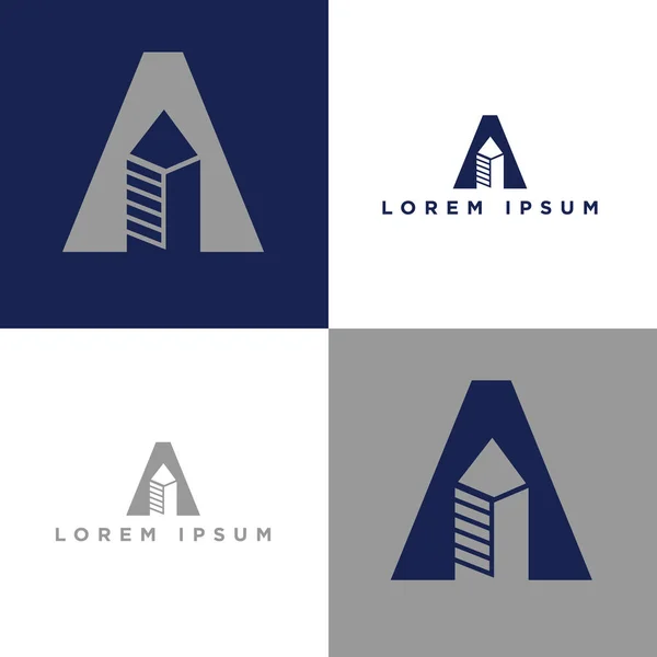 Disegno del logo dell'alfabeto per la società commerciale — Foto Stock