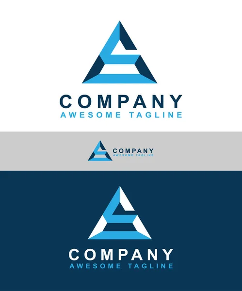 Alphabet logo design for business company — Stock Photo, Image