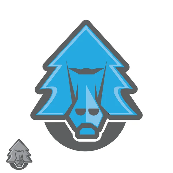 Logo de singe / logo tête de singe design — Image vectorielle