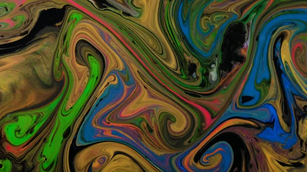 Multicolored and dirty psychedelic patterns of multicolored paints mixed with each other