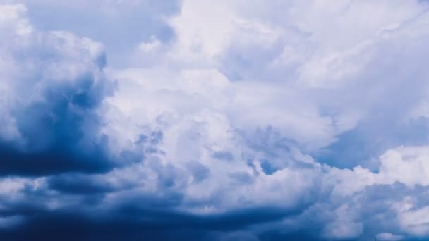 Tempête Cumulus nuages dans le ciel timelapse, tempête approchant — Video