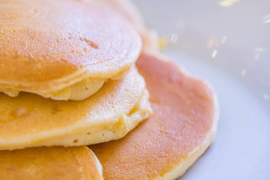 hizmet süreci için güzel hazırlamak krep.pancakes fro yapılan