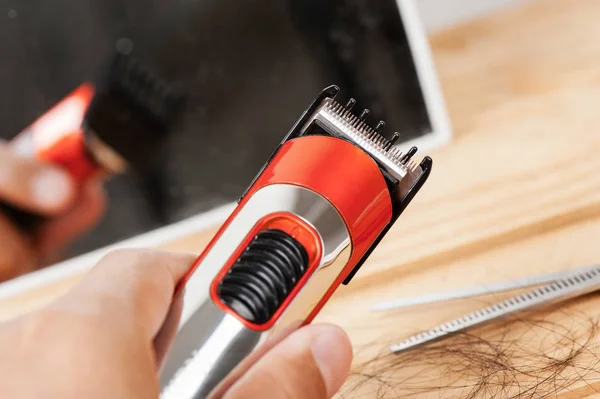 Elektrische Haartrimmer Elektrische Baard Stoppels Trimmer — Stockfoto