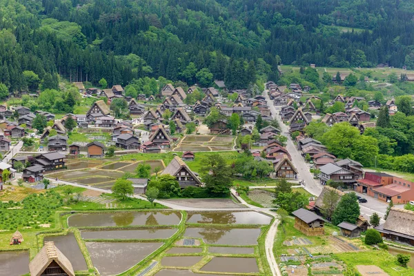 Shirakawago Village Shirakawa Village Patrimoine Mondial Été Shirakawago Est Village — Photo