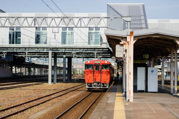 Takaoka Japan Mai 2016 Die Lokale Bahn Johana Linie Flache — Stockfoto