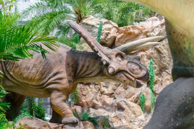 Bangkok, Tayland - 21 Temmuz 2016: Dinozor gezegen, bir dinozor tema park şehir Bangkok, Tayland, Thailand, dinozor.