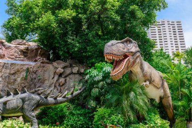 Bangkok, Tayland - 21 Temmuz 2016: Dinozor gezegen, bir dinozor tema park şehir Bangkok, Tayland, Thailand, dinozor.