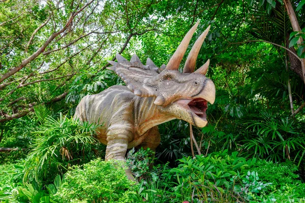 Bangkok Tailandia Julio 2016 Dinosaurio Dinosaur Planet Parque Temático Dinosaurios — Foto de Stock