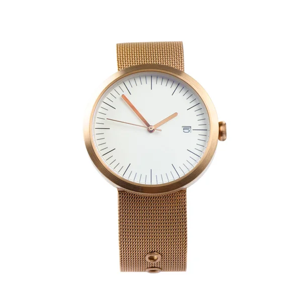 Nahaufnahme Mode Armbanduhr Schöne Armbanduhr Für Unisex — Stockfoto