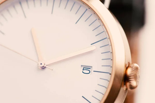 Ρολόι Μόδας Closeup Όμορφο Ρολόι Χεριού Για Unisex — Φωτογραφία Αρχείου