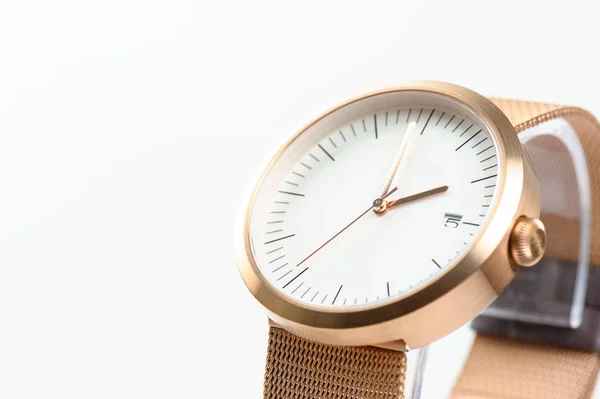 Närbild Mode Armbandsur Vackra Armbandsur För Unisex — Stockfoto