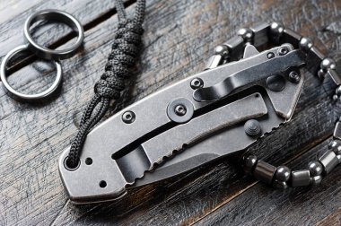 stainless steel pocketknife clipart