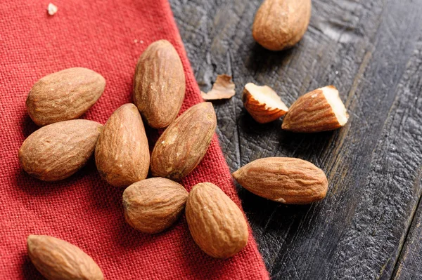 Heap of almonds — Stock Photo, Image