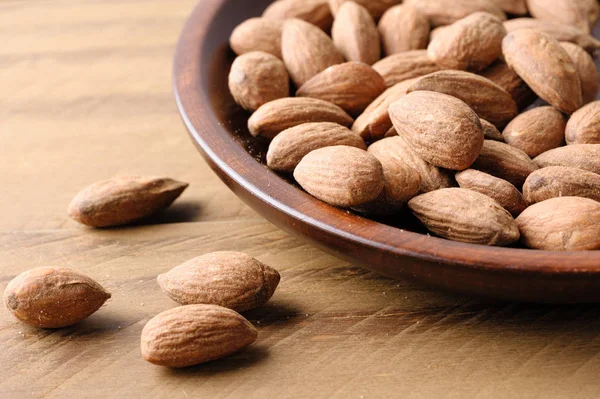 Heap of almonds — Stock Photo, Image