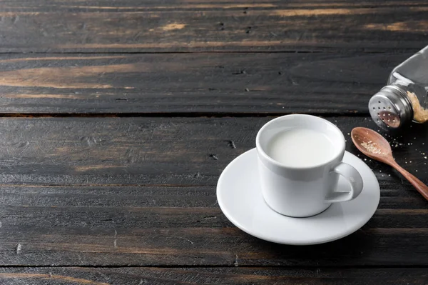 Uma xícara de leite — Fotografia de Stock