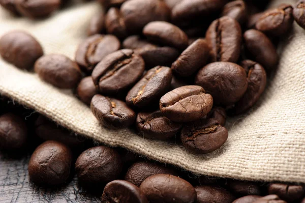 Closeup coffee beans — Stock Photo, Image