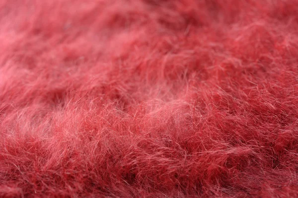 Текстура красного меха — стоковое фото