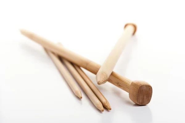 Isolated knitting needles — Stock Photo, Image