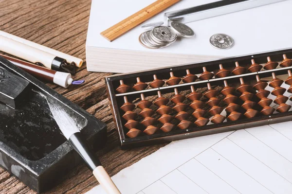 Japanese style abacus — 스톡 사진