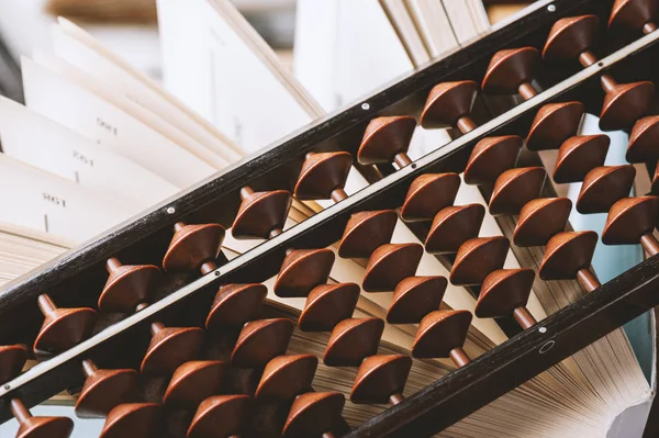 Japanese style abacus — Stock Photo, Image