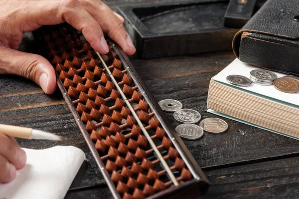 Японский стиль abacus — стоковое фото