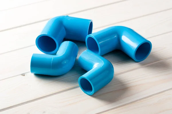 Conexões de tubos de PVC — Fotografia de Stock