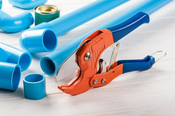 Připojení Pvc Pipe — Stock fotografie