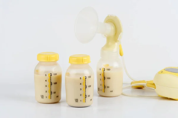 Flasche Muttermilch Lagerung Und Handhabung Der Muttermilch — Stockfoto