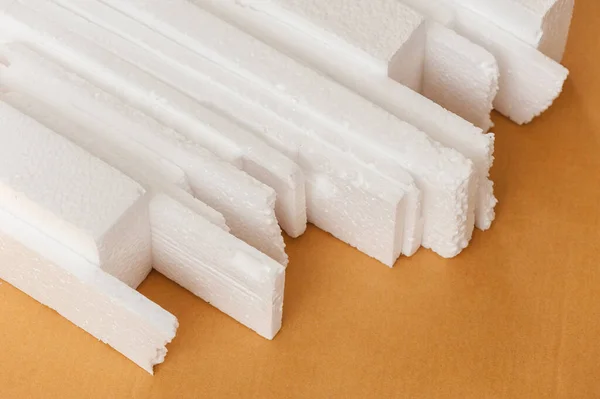 Nauwkeurig Wit Polystyreen Schuim Het Karton Polystyreen Schuim Dempend Materiaal — Stockfoto