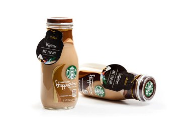 BANGKOK, THAILAND - 03 Mart 2017: Bir şişe Starbucks Frappuccino İçeceği 9.5 Ounce. 