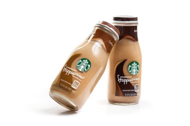 BANGKOK, THAILAND - 03 Mart 2017: Bir şişe Starbucks Frappuccino İçeceği 9.5 Ounce. 
