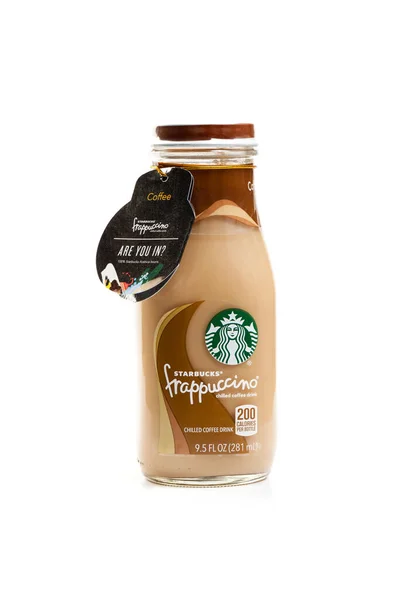 Bangkok Tajlandia Marca 2017 Butelka Starbucks Frappuccino Picie Kawy Uncja — Zdjęcie stockowe